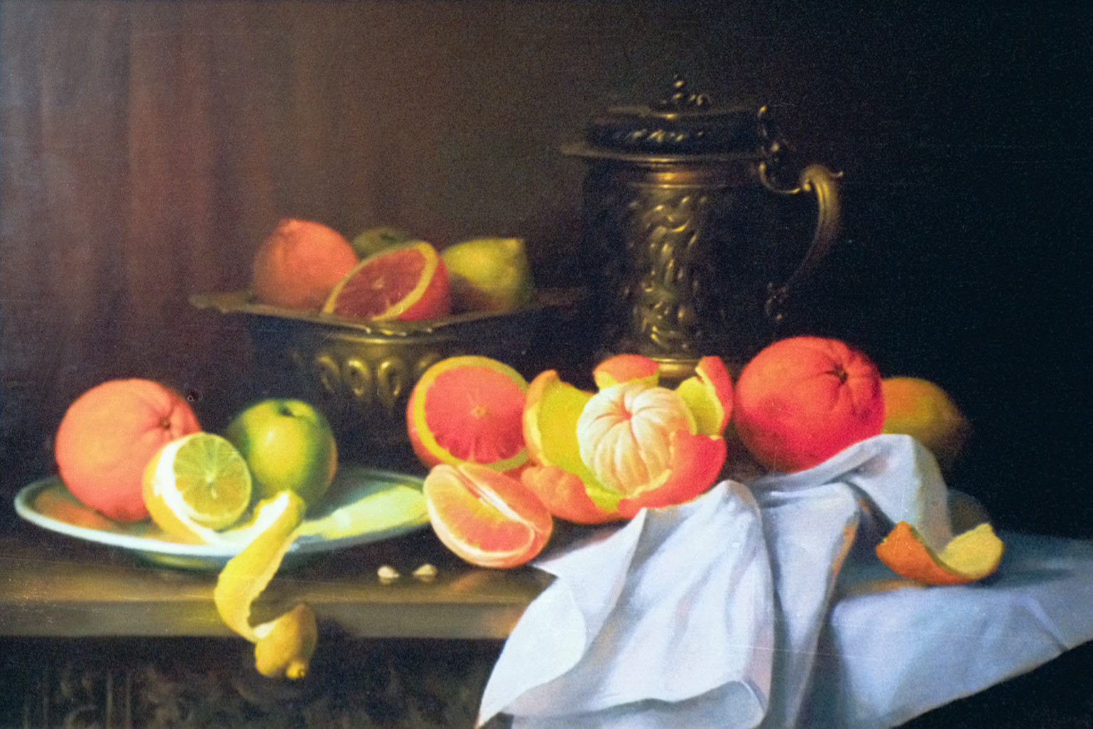 Натюрморт с апельсинами — копия картины на заказ