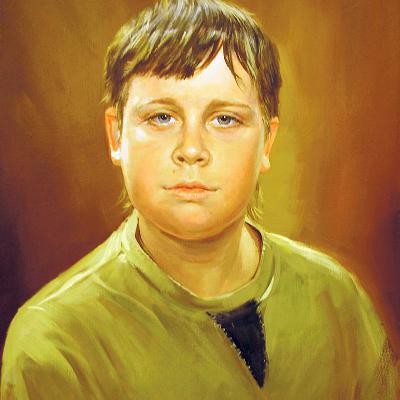 Портрет юноши — живопись маслом на холсте